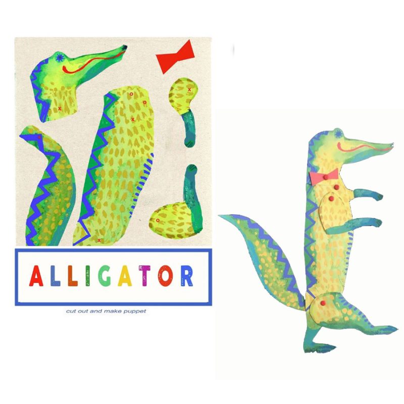 Alligator Paper Puppet Make Project Wini Tapp Tinsmiths Ledbury