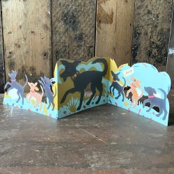 Mark Hearld Puppy Parade fold out card Tinsmiths