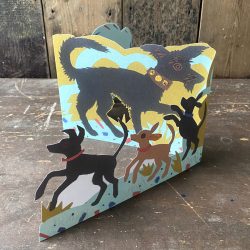 Mark Hearld Puppy Parade fold out card Tinsmiths