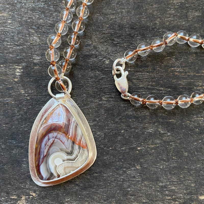 Agate Rock Crystal Necklace CDLT 11/22