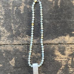 Aquamarine and Silver Necklace CDLT 11/23