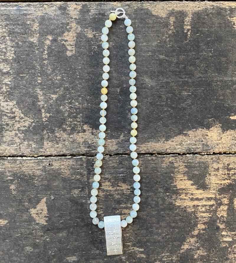 Aquamarine and Silver Necklace CDLT 11/23