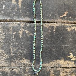 African Turquoise and Silver Necklace CDLT 11/24