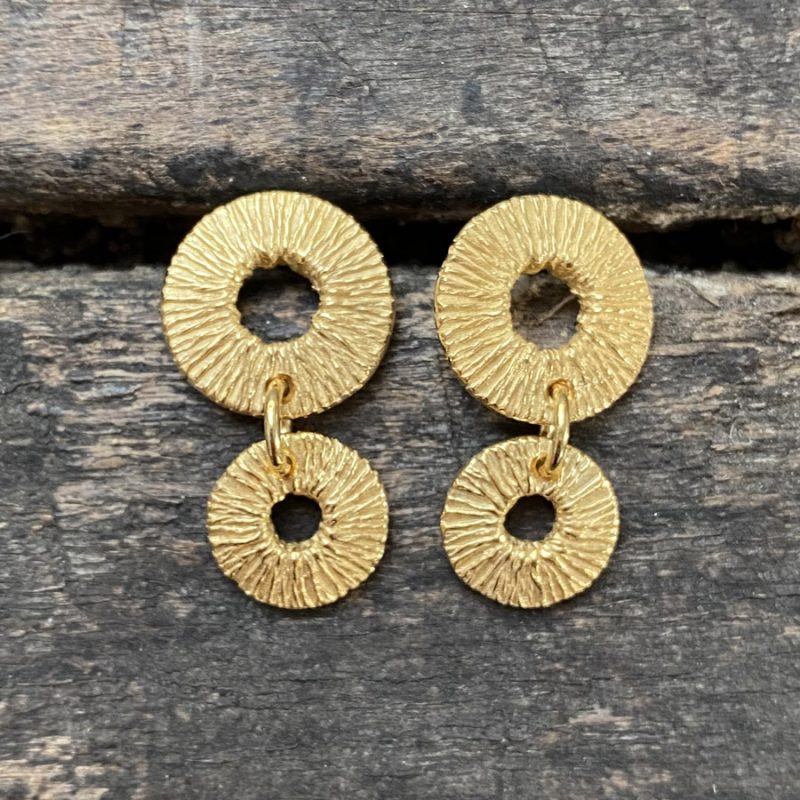 Silver Gilt Drop Earrings CDLT 11/31