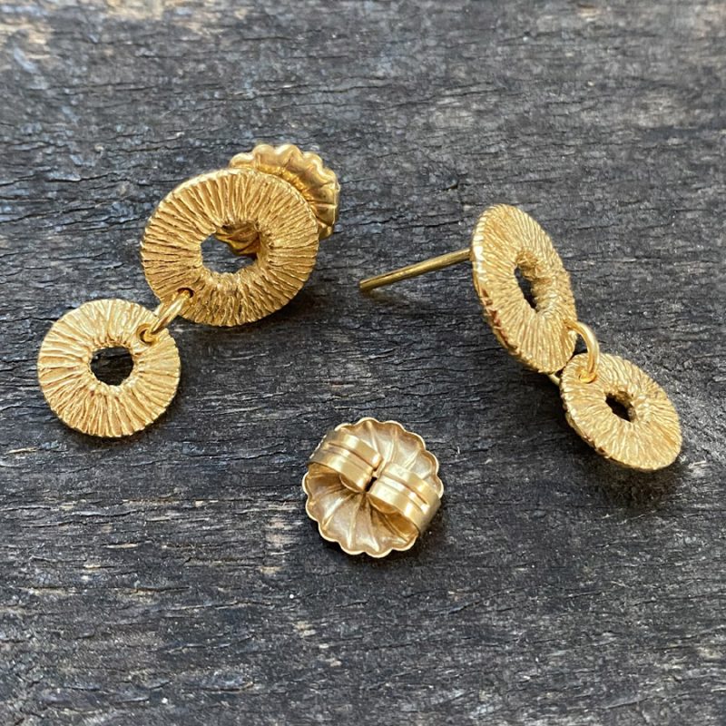 Silver Gilt Drop Earrings CDLT 11/31