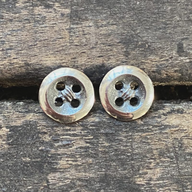 Silver Button Earrings CDLT 11/33