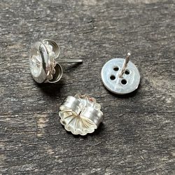 Silver Button Earrings CDLT 11/34