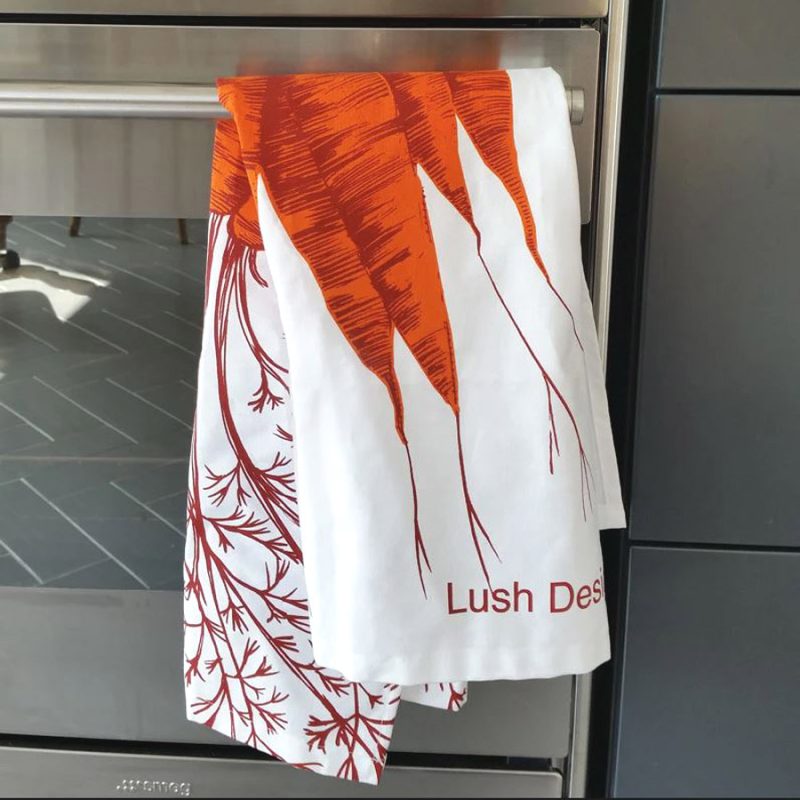 Lush Carrot Tea Towel Tinsmiths Ledbury