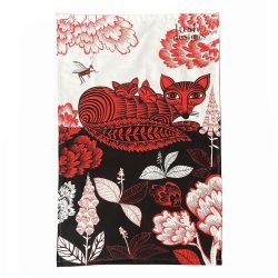 Fox & Cubs Tea Towel Lush Design Tinsmiths Ledbury