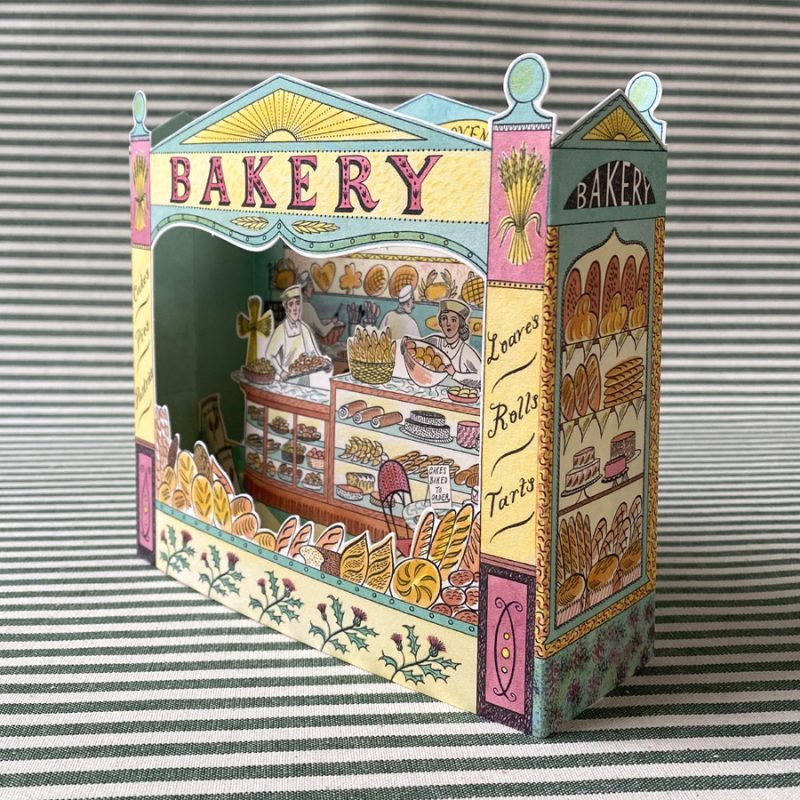 Emily Sutton 3D Card Bakery Shop Set Tinsmiths Ledbury