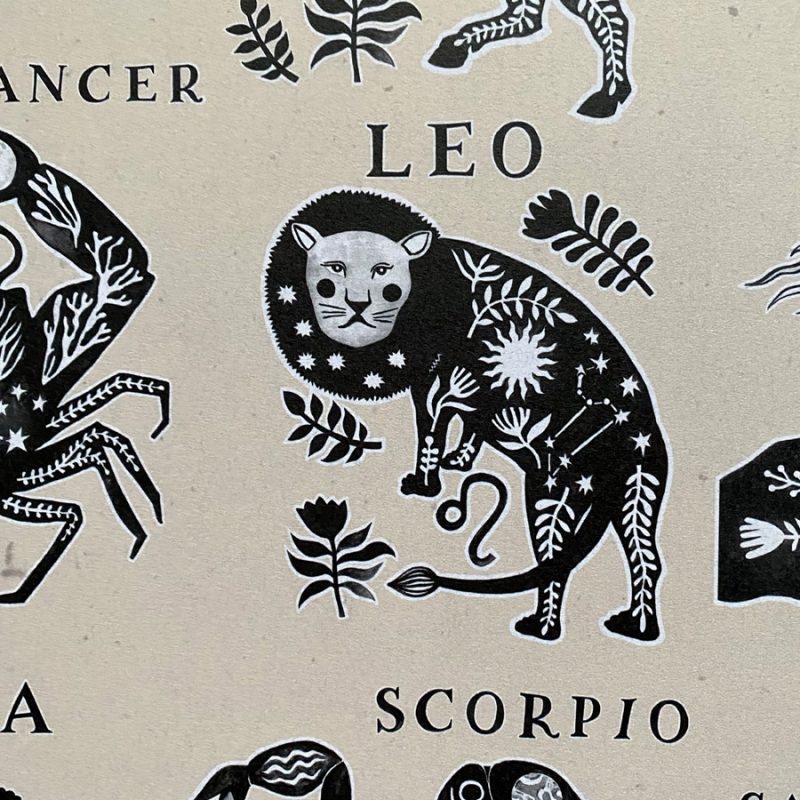 Cosmic Zodiac Print Jessica Rising Studio Tinsmiths Ledbury